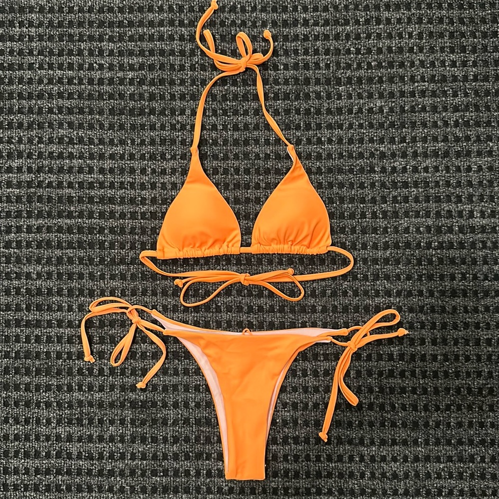 Orange swimsuit